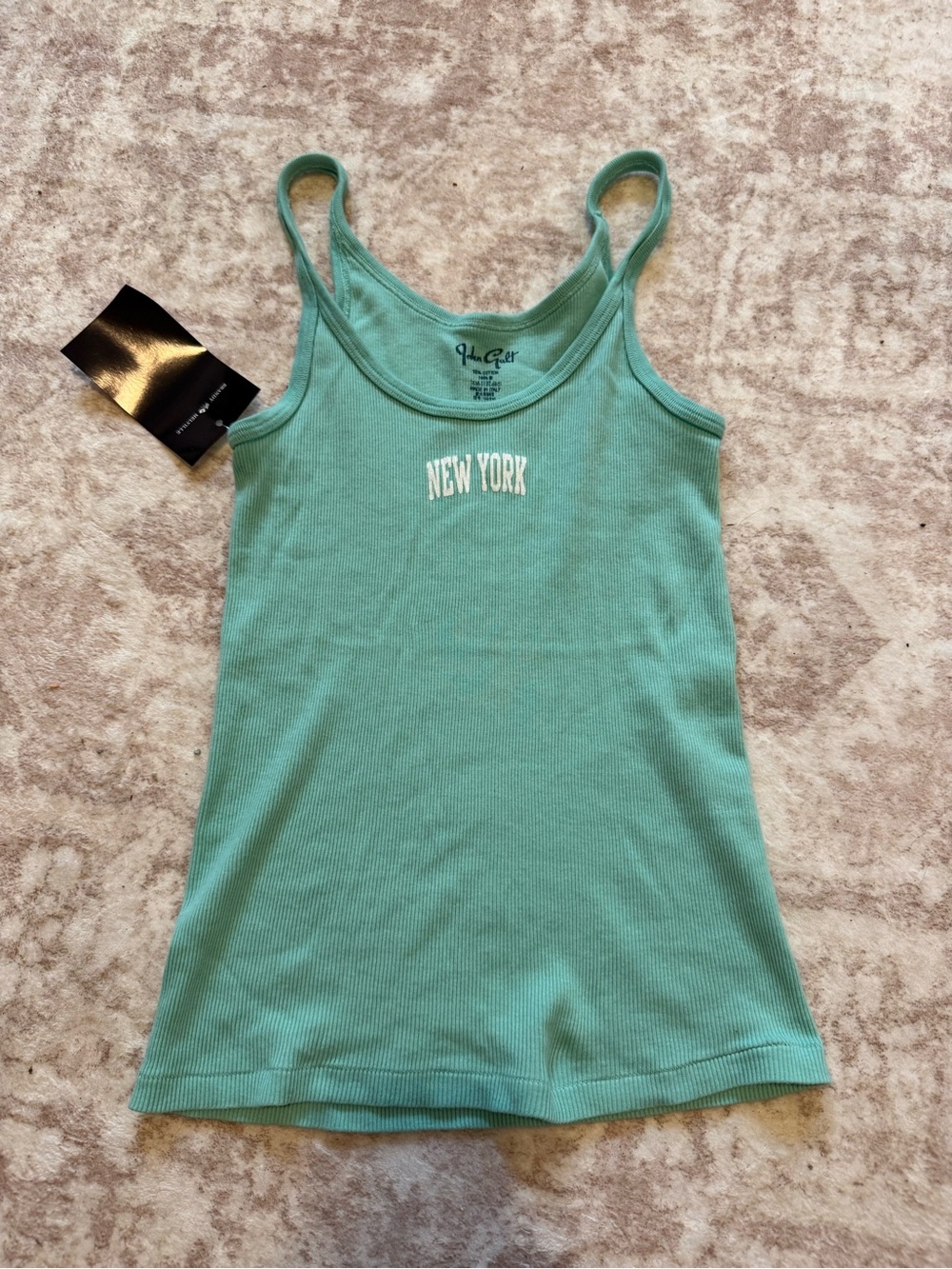 NWT brandy melville new york teal tank top